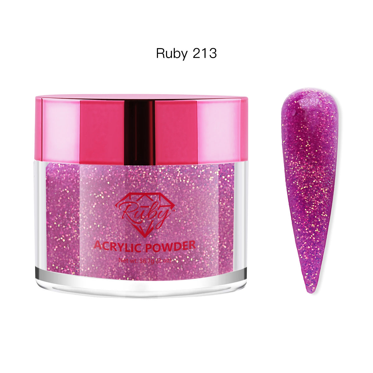 Ruby Acrylic Powders 2oz (# 101 to 196)