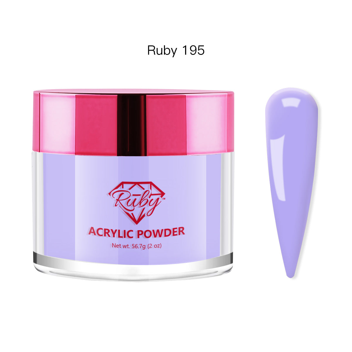 Ruby Acrylic Powders 2oz (# 101 to 196)