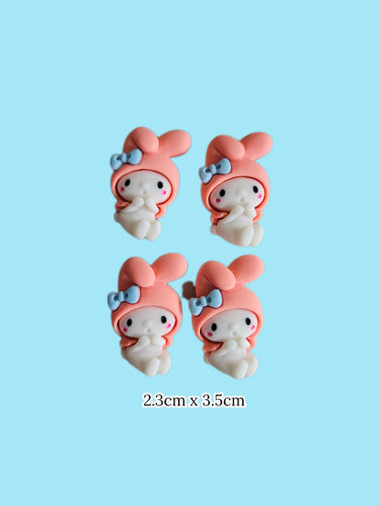 Kawaii Kuromi My Melody Nail Charms Small and Big Sizes