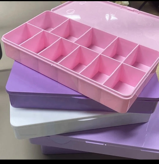 Empty Nail Tip Storage Boxes Fits up to 2XL Tips