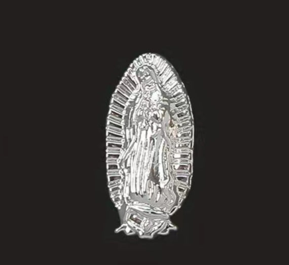 5pcs 3D San Judas Virgin Mary Nail Charms Alloy