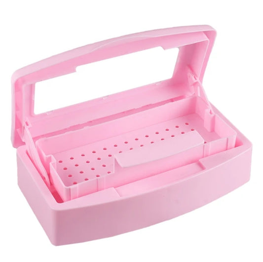 Plastic Nail Disinfecting Sterilizer Tray Box Storage