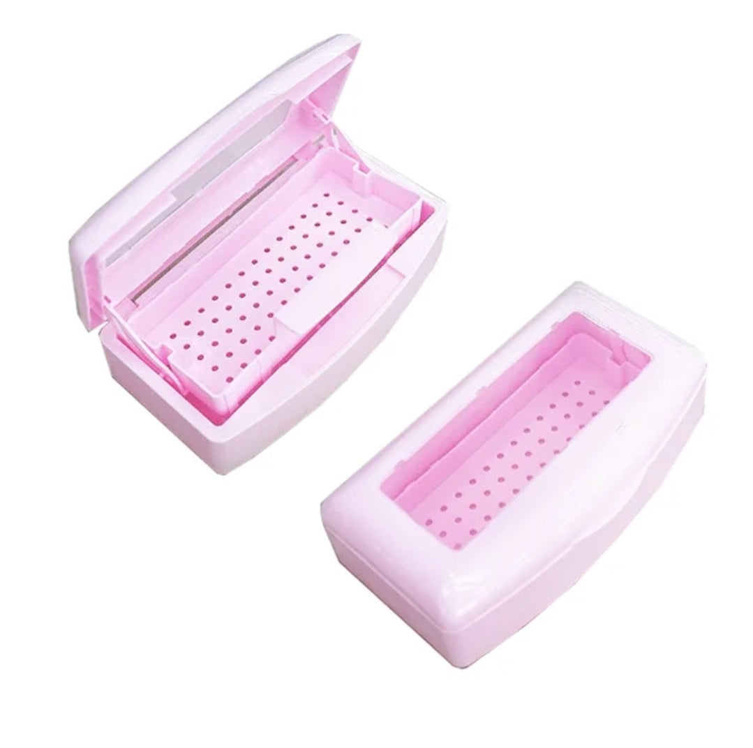 Plastic Nail Disinfecting Sterilizer Tray Box Storage