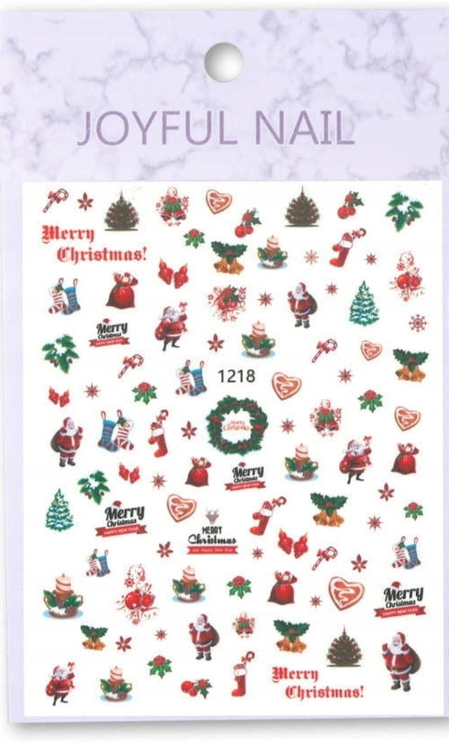 Various Christmas Nail Stickers 3D 5D