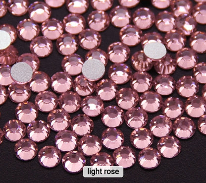 2500pcs Round Flatback Nail Rhinestones Mixed Sizes