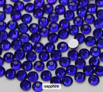 2500pcs Round Flatback Nail Rhinestones Mixed Sizes