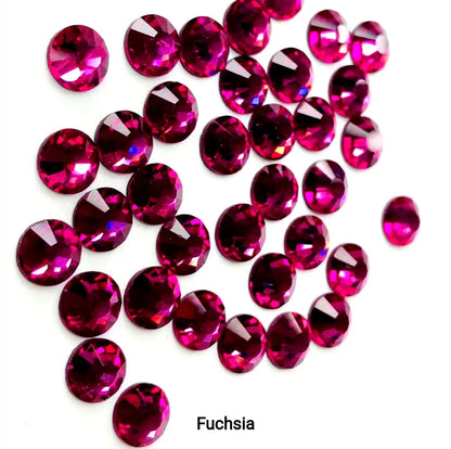 2500pcs Round Flatback Nail Rhinestones Mixed Sizes