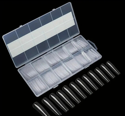 Empty 3XL Nail Tip Boxes Clear 12 Slots Fits up to 240pcs