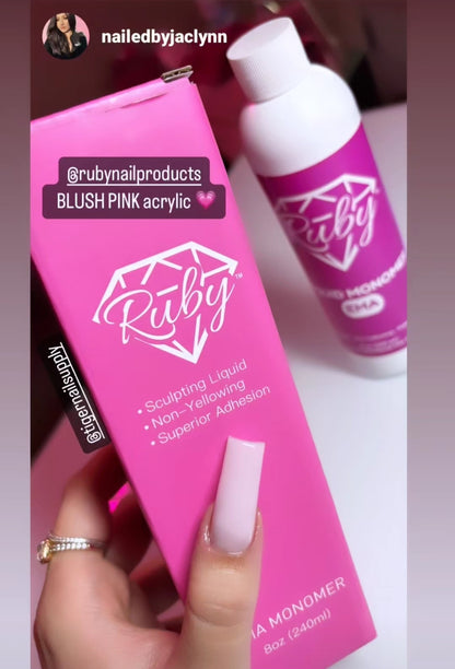 Ruby Pro EMA Monomer Nail Liquid 8oz and 32oz
