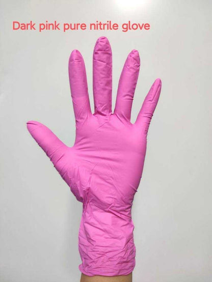 Pure Nitrile and Nitrile Vinyl Blend Gloves 100pcs Latex-Free Pink, Blue, Black