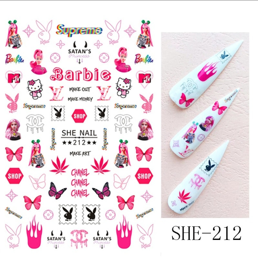 Character Nail Stickers Nail Art