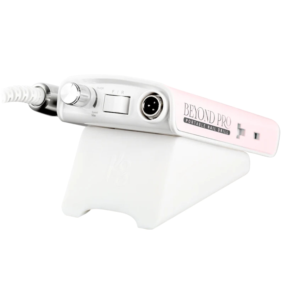 Kiara Sky Portable Nail Drill 35,000 RPM Pink/White