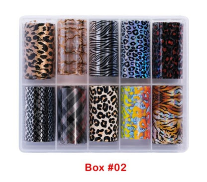 DND Nail Foils Box 10 rolls