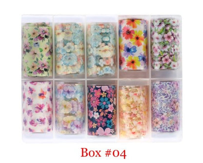 DND Nail Foils Box 10 rolls