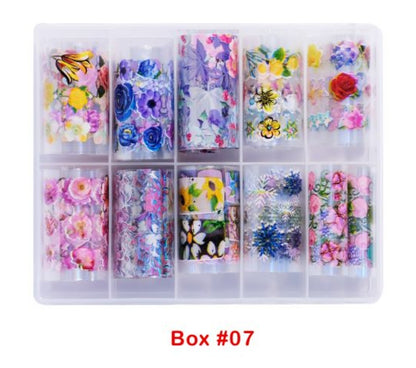 DND Nail Foils Box 10 rolls