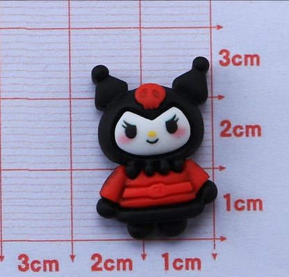 2pcs Christmas Sanrio Large Charm Hello Kitty  and Kuromi