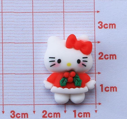 2pcs Christmas Sanrio Large Charm Hello Kitty  and Kuromi