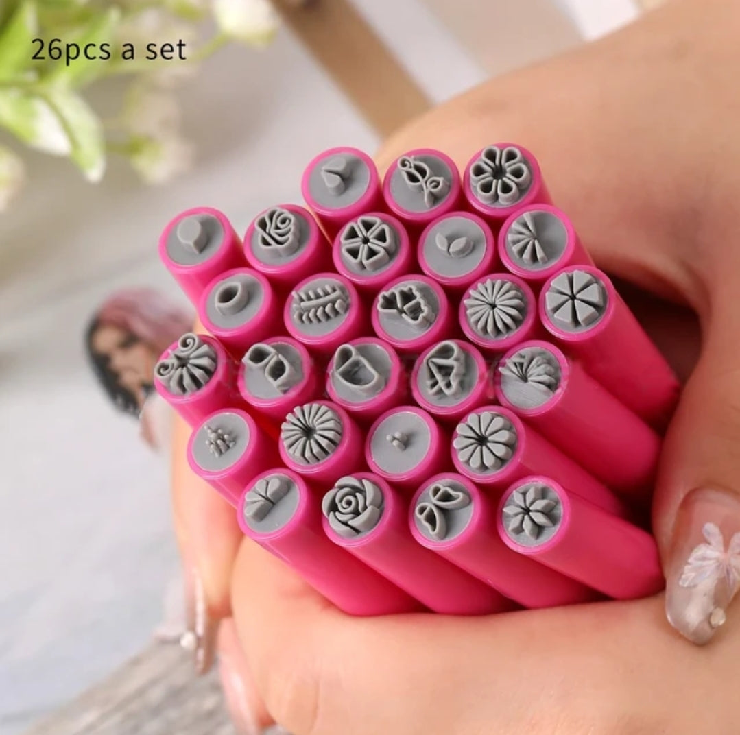 Nail Art Stamp Pens Silicone Set