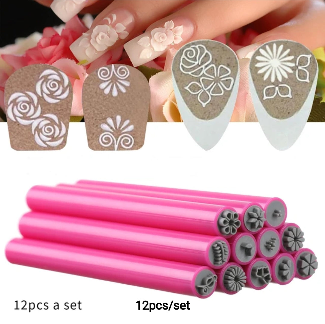 Nail Art Stamp Pens Silicone Set