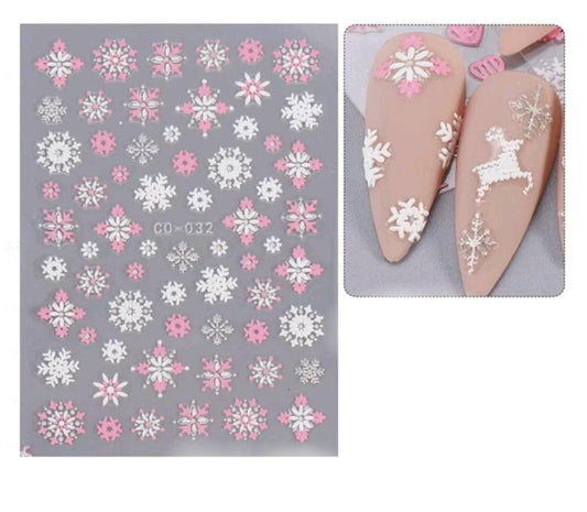 Various Christmas Nail Stickers 3D 5D