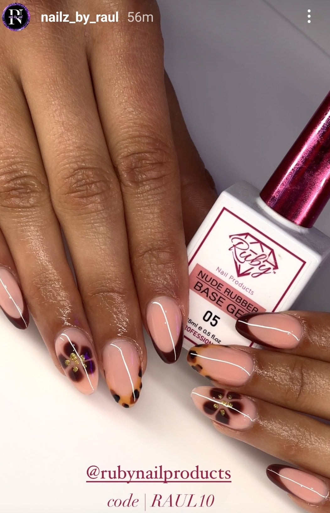 Ruby Rubber Base Gel 15ml (0.5oz) 12 Colors
