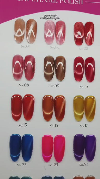 Ruby Cat Eye Gels – Collection #2 | Magnetic Cateye Gel Polishes