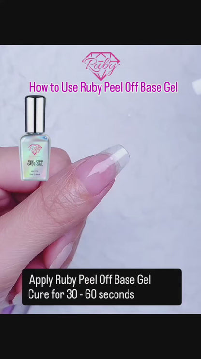 Ruby Peel Off Base Gel 15ml 0.5oz Peelable Base