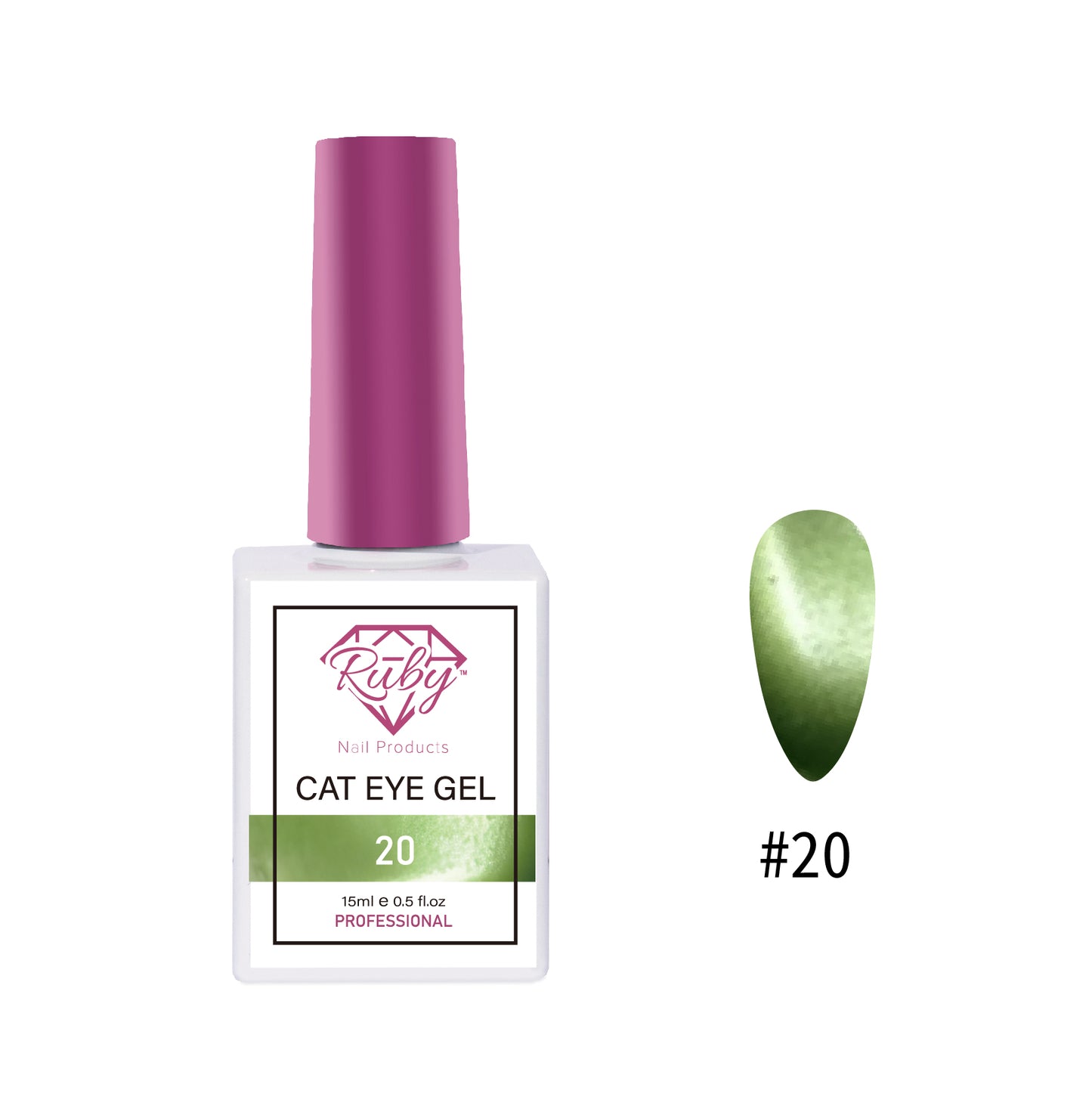 Ruby Cat Eye Gels – Collection #2 | Magnetic Cateye Gel Polishes 36 Colors