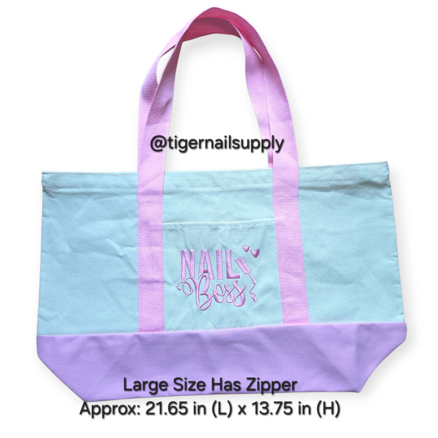 Nail Boss Pink Tote Bags 2 Sizes