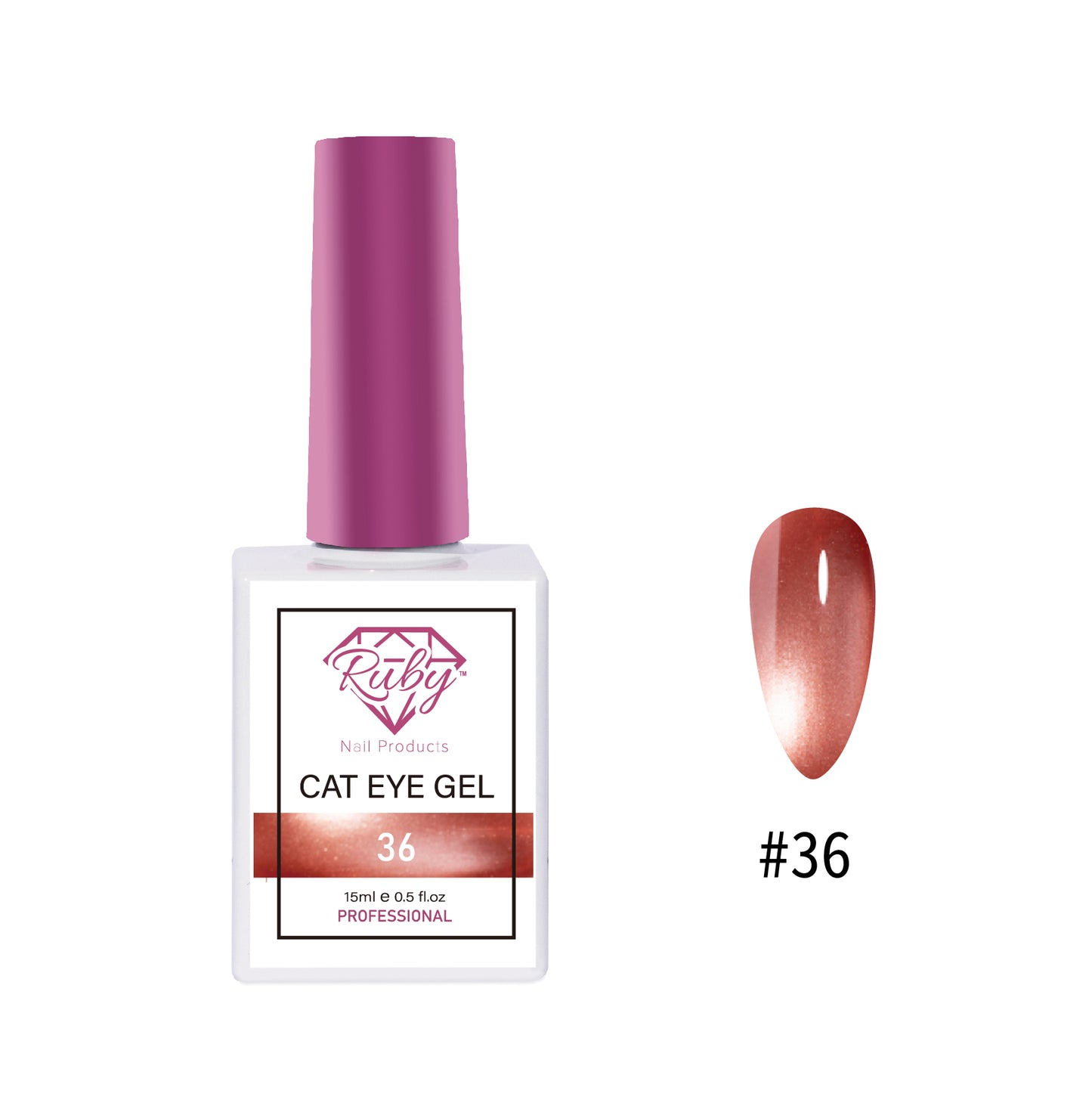 Ruby Cat Eye Gels – Collection #2 | Magnetic Cateye Gel Polishes 36 Colors