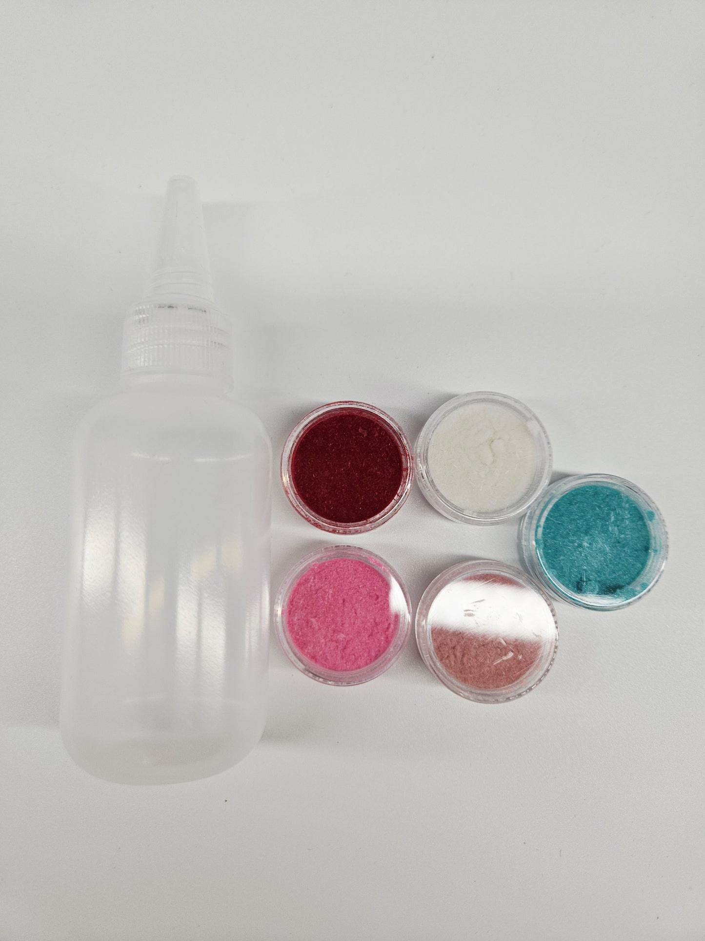 5 Jars Nail Fluff Flocking Powder for Nail Art Velvet Powder