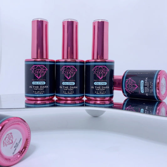 Ruby Glow in the Dark Top Coat Gel Polish