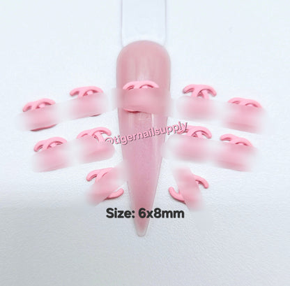 Colorful Logo Nail Charms