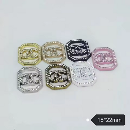 Junk Charms #1: CHANEL Brand Logos Large Junk Charms Designer Luxury Charms for Nails, Phone Cases, Bags, Arts and Crafts