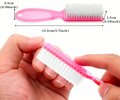 10pcs Handle Grip Cleaning Brushes, Hand Fingernail Nail Scrub Manicure Brush Pedicure Brush, Use for Toe and Nails Cleaning