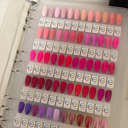Magnetic Nail Book - 240 Nail Color Display Book Organizer with Magnetic Tips, Professional Salon Nail Art Color Chart & Practice Stand | for Easy Preview & Storage