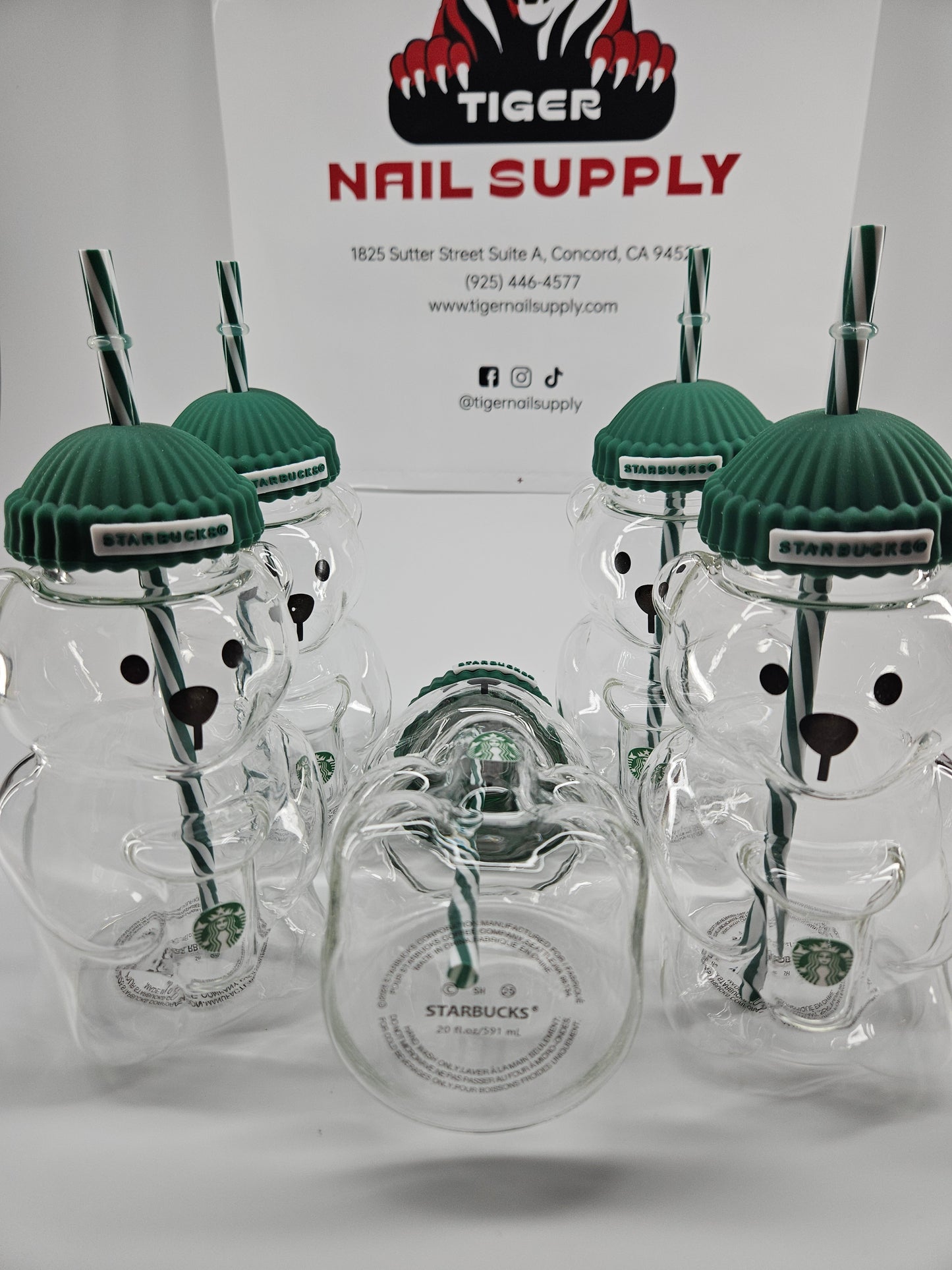 Dupe Bearista Bear Glass Cup