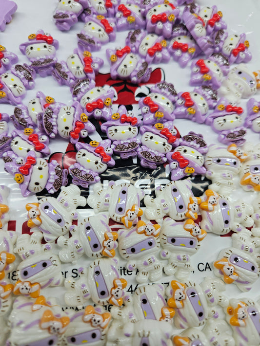 Hello Kitty Sanrio Halloween Mummy Charms Large Flatback