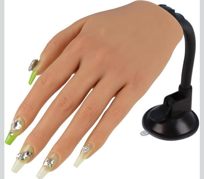 Practice Hands for Nail Art Bendable Flexible Silicone