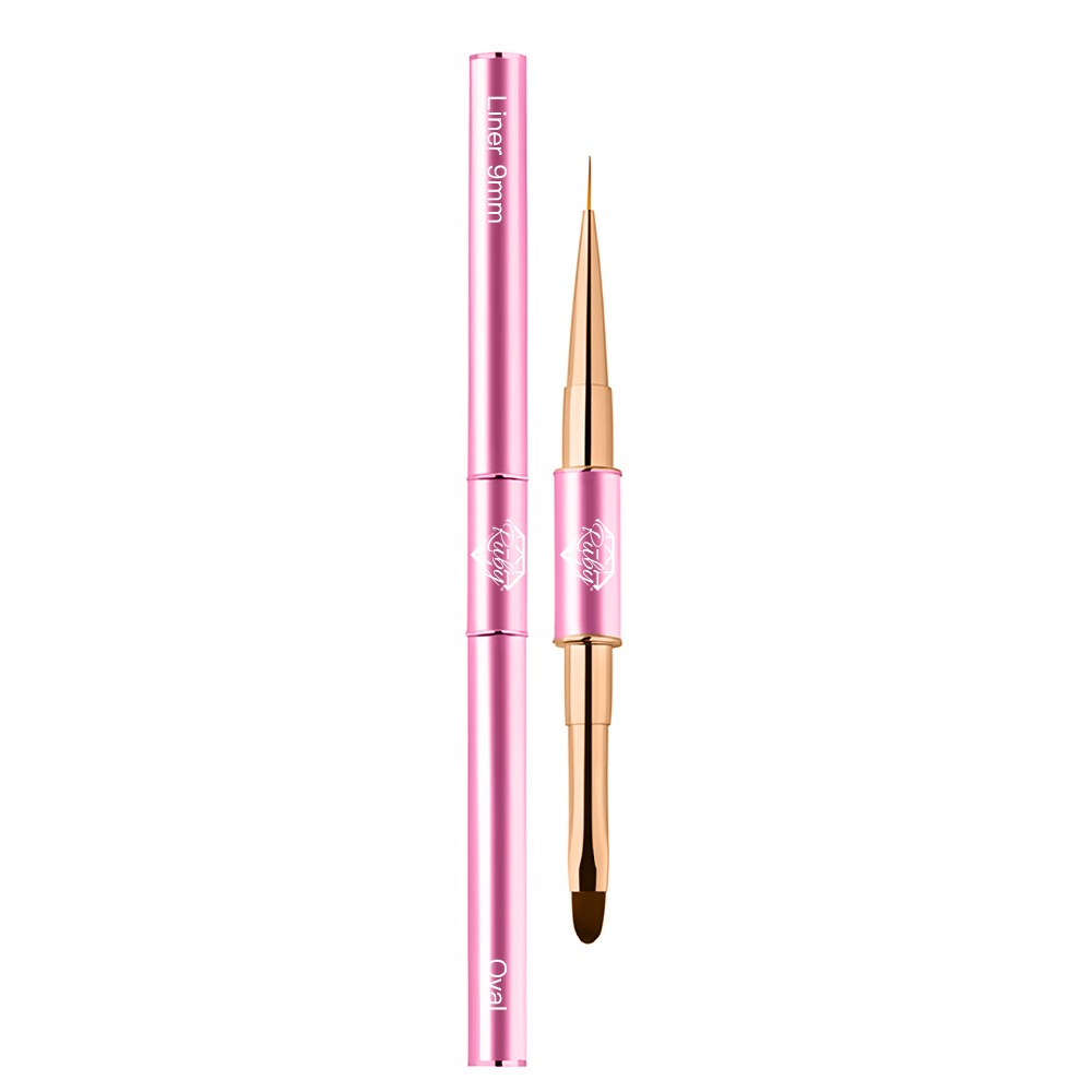 Ruby Premium Nail Art Brushes Builder Gel Brush Spatula Rubber Base Brush Polygel Brush Liner Brush