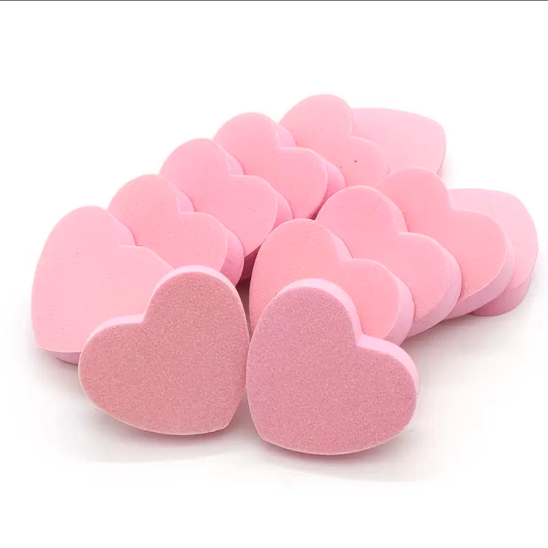 Mini Buffer Pink Square Heart Half Moon 2 Sided 100/180 Grit