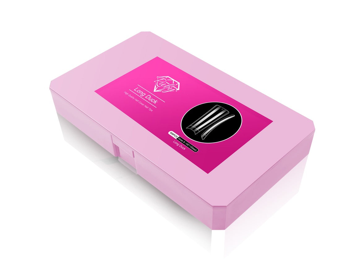 Ruby Nail Tip Boxes Pink, Clear, C Curve, No C, Square Coffin Stiletto Almond