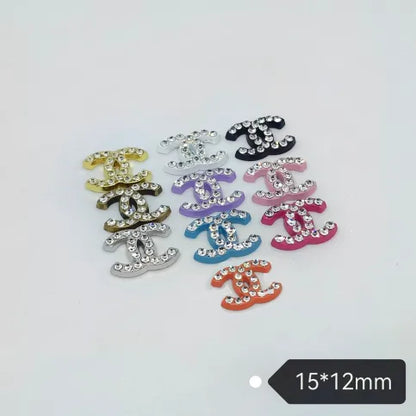 Junk Charms #1: CHANEL Brand Logos Large Junk Charms Designer Luxury Charms for Nails, Phone Cases, Bags, Arts and Crafts
