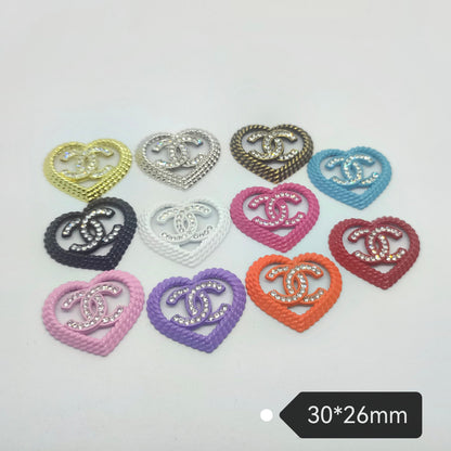 Junk Charms #1: CHANEL Brand Logos Large and Small Junk Charms Designer Luxury Charms for Nails, Phone Cases, Bags, Arts and Crafts