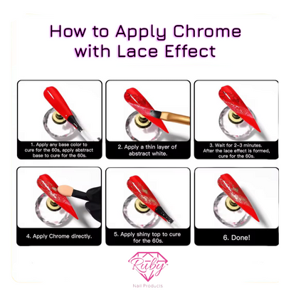 Ruby Lace Effect Base Gel and Abstract Gels