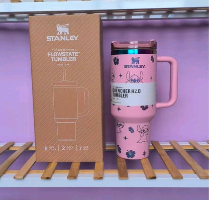 Thermos Cup 40z Stanley Tumbler Stitch Labubu Kitty