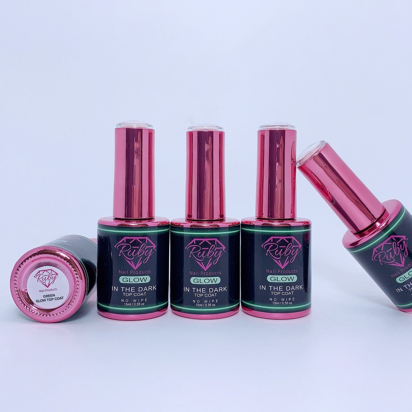 Ruby Glow in the Dark Top Coat Gel Polish