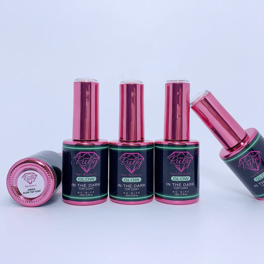 Ruby Glow in the Dark Top Coat Gel Polish