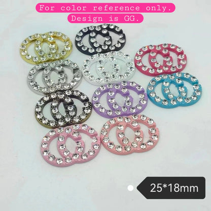 Listing 1 of 4: BRAND LOGOS Large Junk Charms Designer Luxury Charms for Nails, Phone Cases, Bags, Arts and Crafts