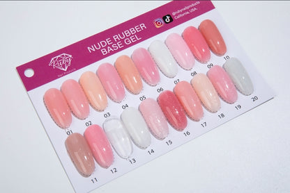 Ruby Nude Rubber Base Gel 15ml (0.5oz) 20 Colors